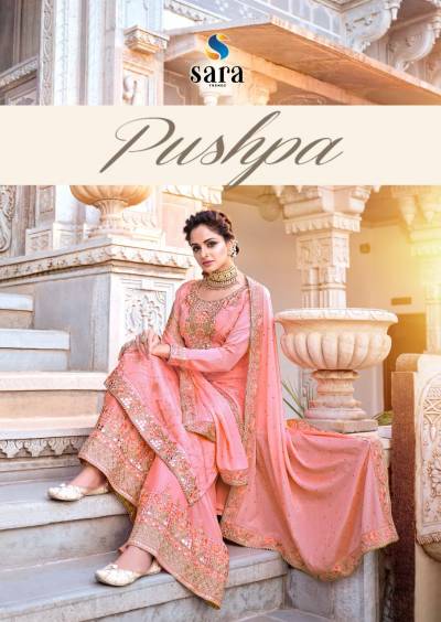 Pushpa By Sara Trendz Designer Eid Special Sharara Suit Collection